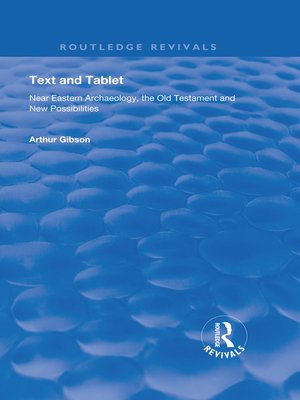 cover image of Text and Tablet